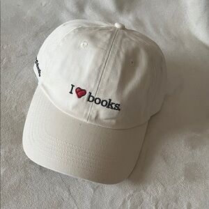 I Love Books Women's Beige Hat